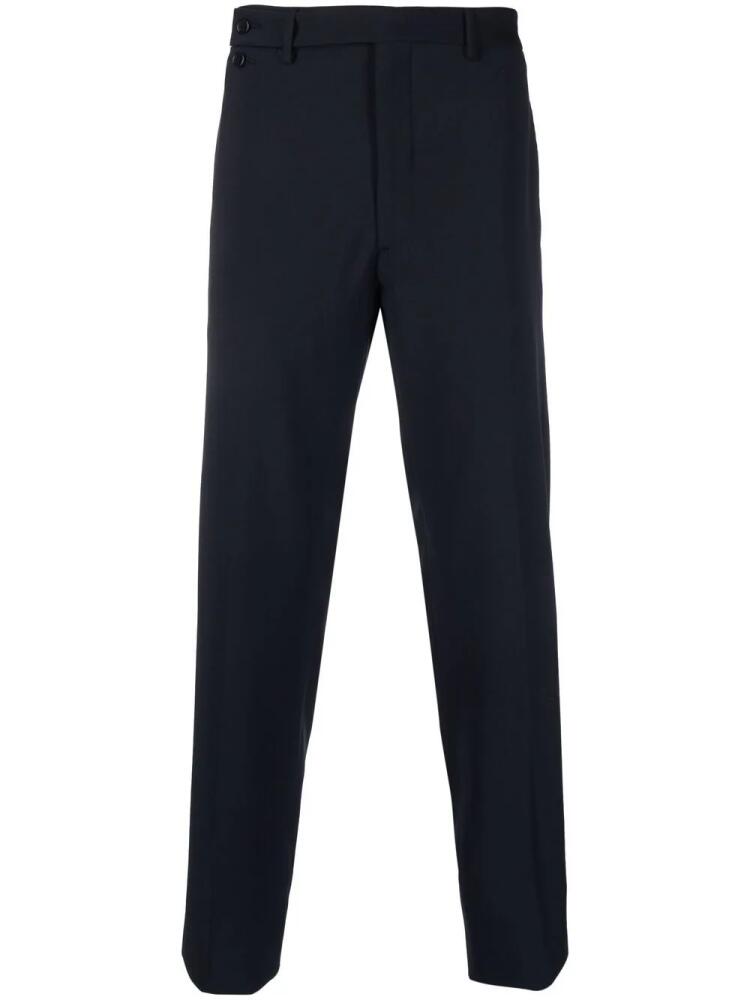 Emporio Armani slim-cut tailored trousers - Blue Cover