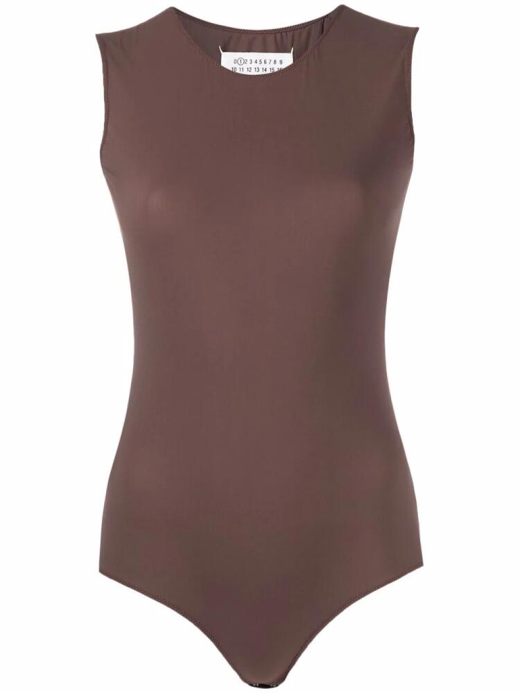 Maison Margiela sleeveless jersey bodysuit - Brown Cover