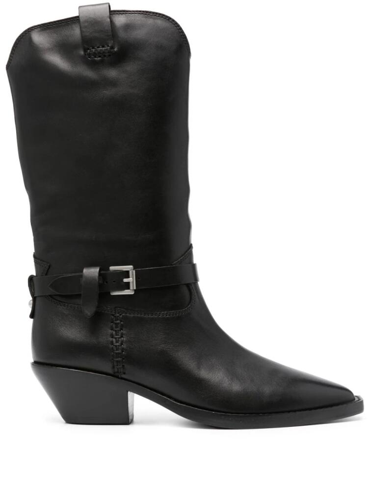 Ash Duran 55mm leather boots - Black Cover