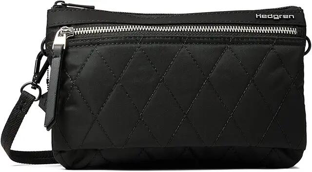 Hedgren Emma Crossover 3 Compartment FRID (Quilted Black) Cross Body Handbags Cover