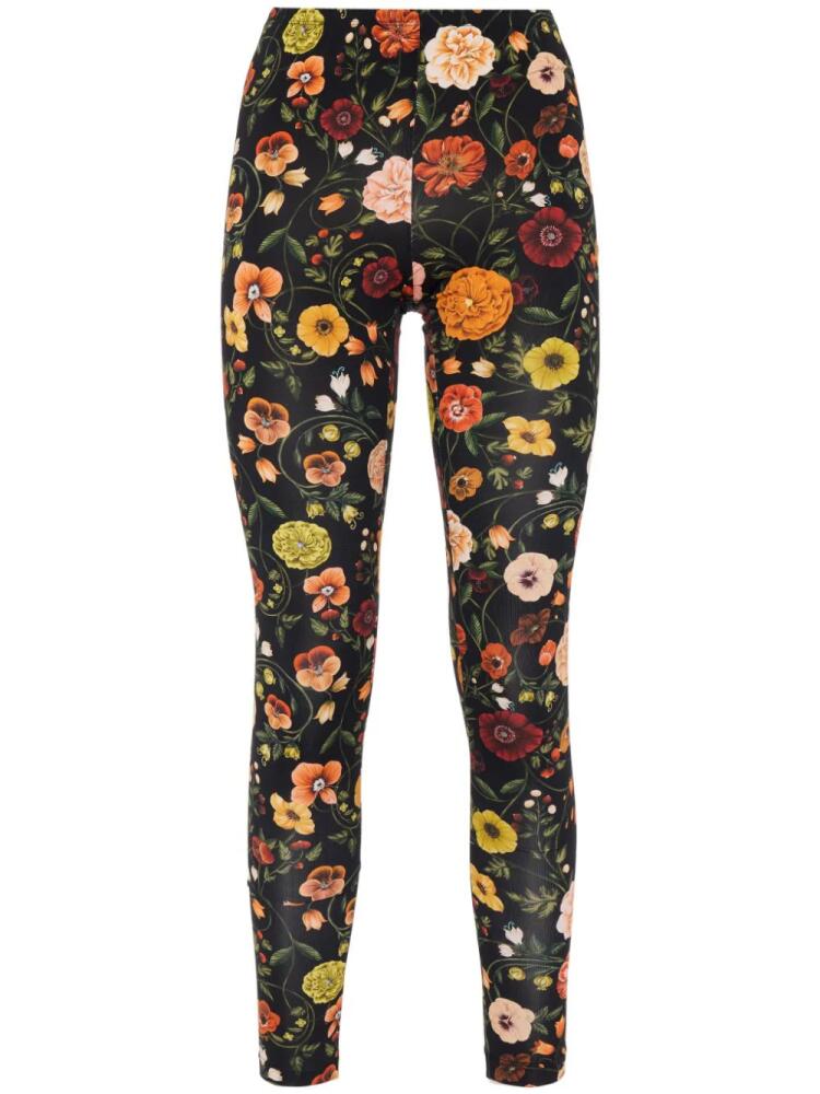 La DoubleJ floral-print leggings - Black Cover