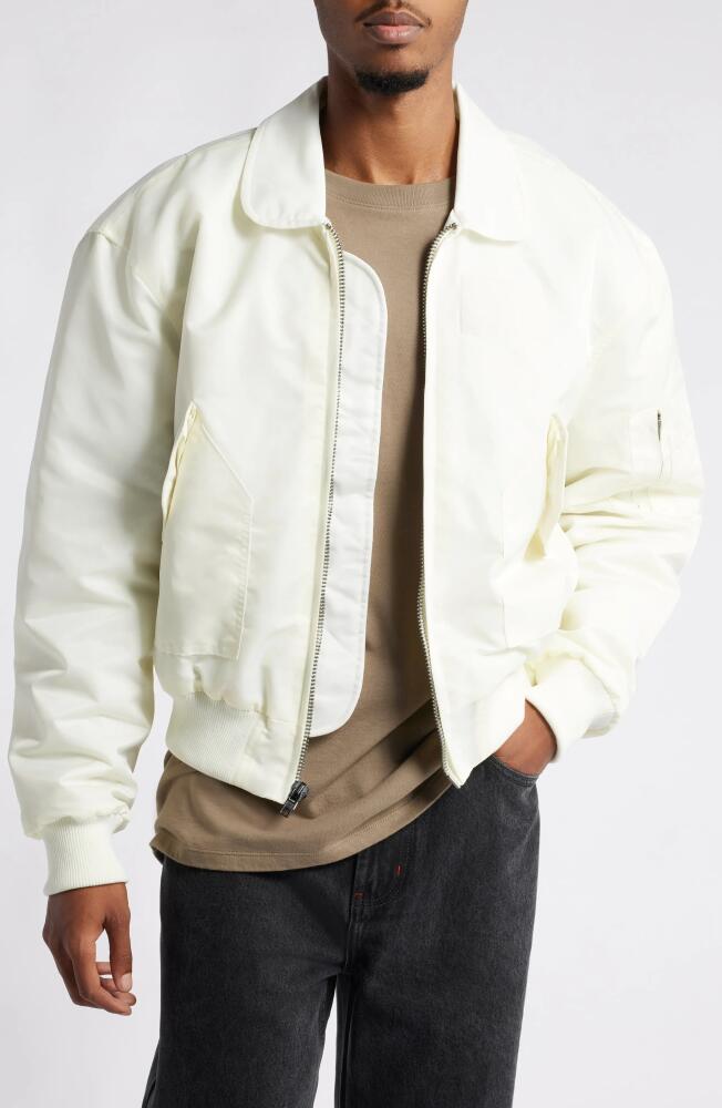 Elwood Flight Jacket in Ivory Cover