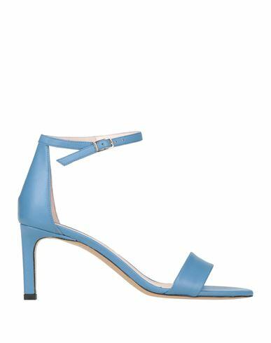 Boss Woman Sandals Light blue Soft Leather Cover