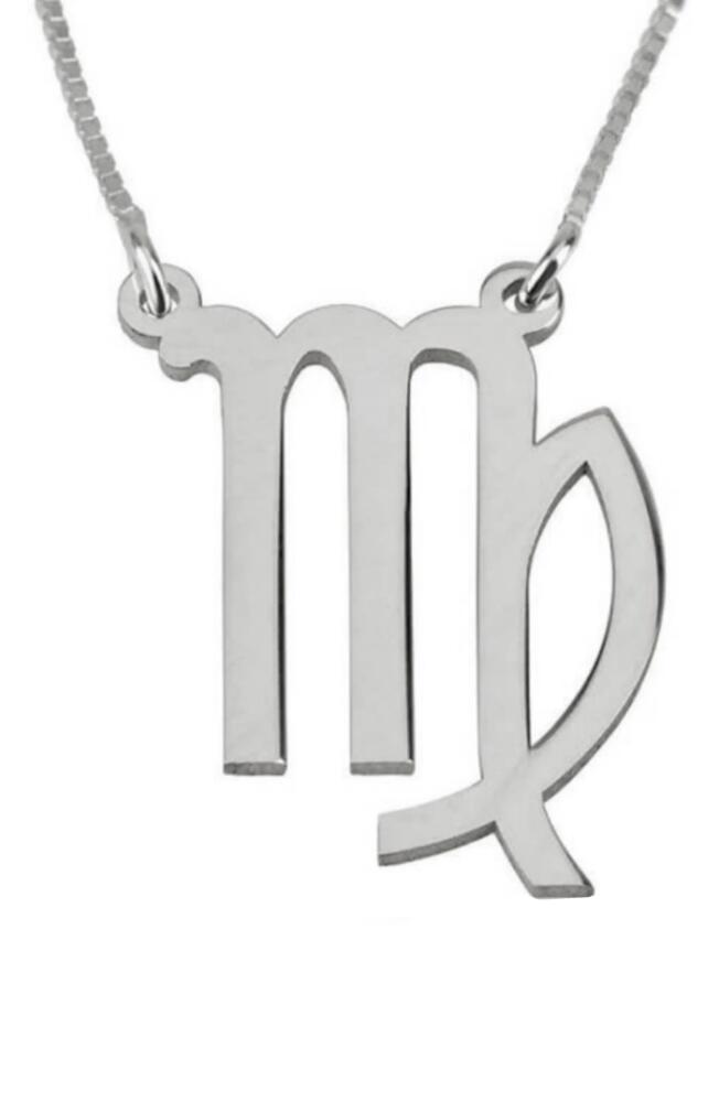 MELANIE MARIE Zodiac Pendant Necklace in Sterling Silver - Virgo Cover