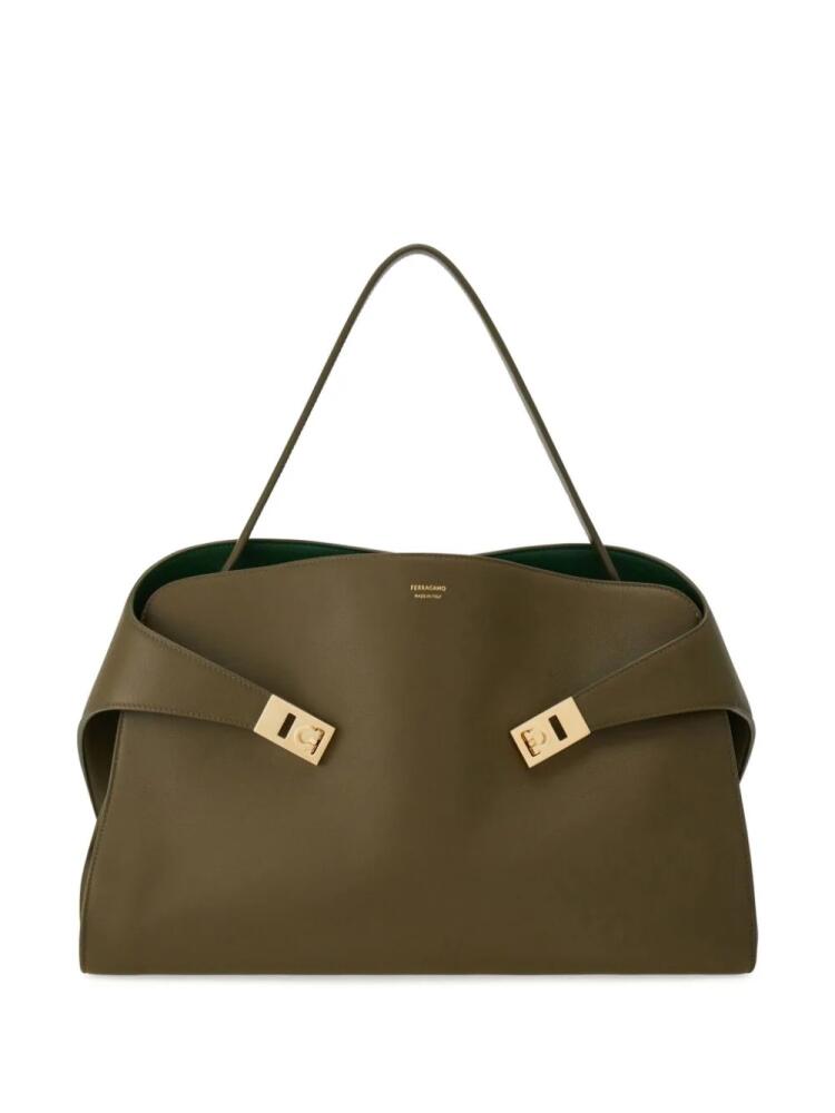 Ferragamo medium Hug shoulder bag - Green Cover