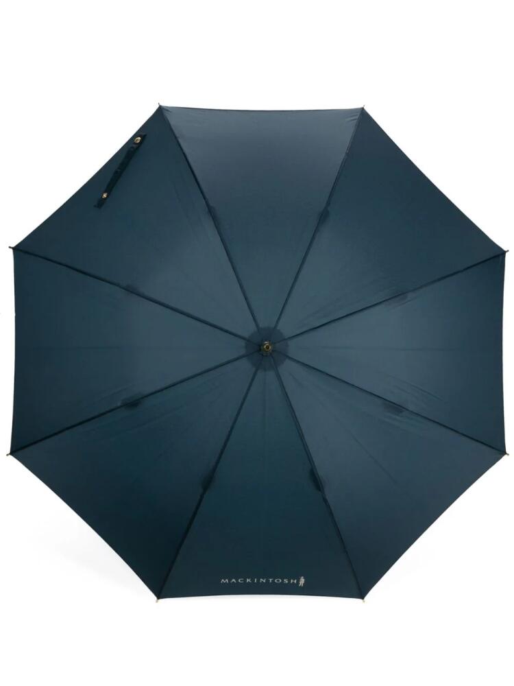 Mackintosh Heriot Whangee-handle umbrella - Blue Cover