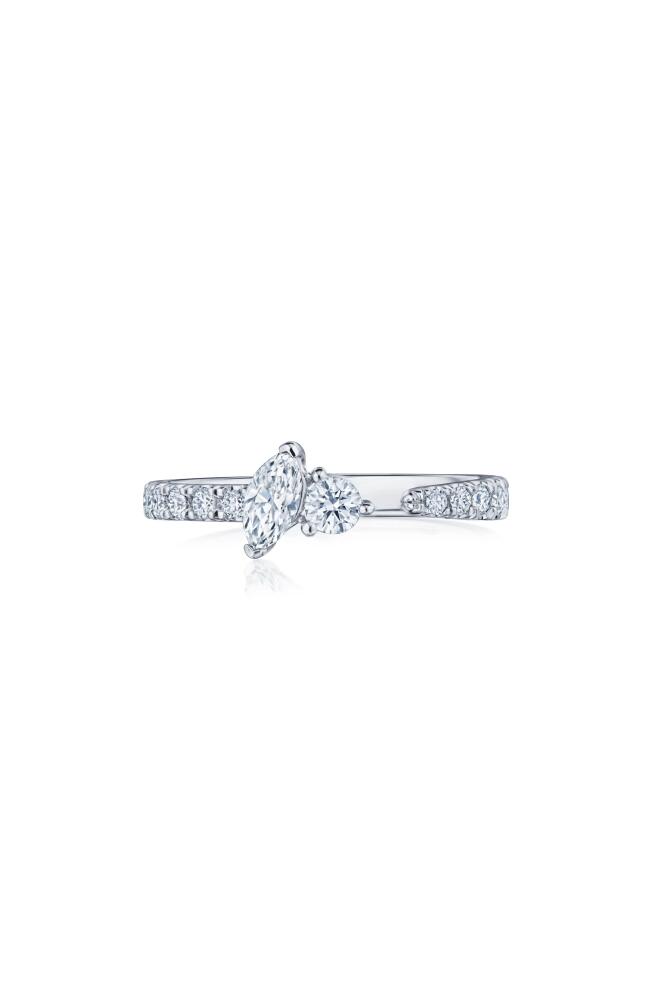 Kwiat Duet Diamond Open Ring in White Gold Cover