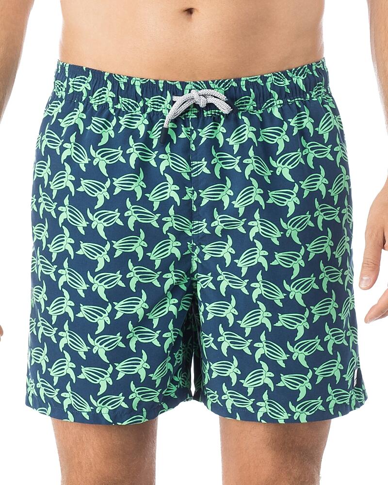 Tom & Teddy Turtle Print Swim Trunks Cover