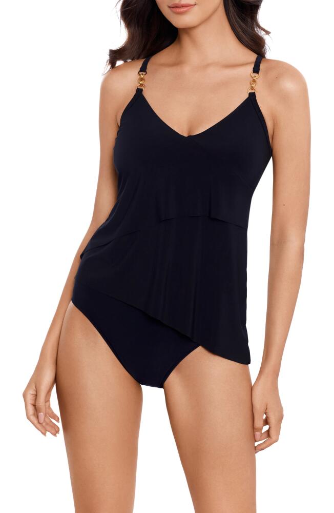 Magicsuit Chain Link Eliza Tankini Top in Black Cover