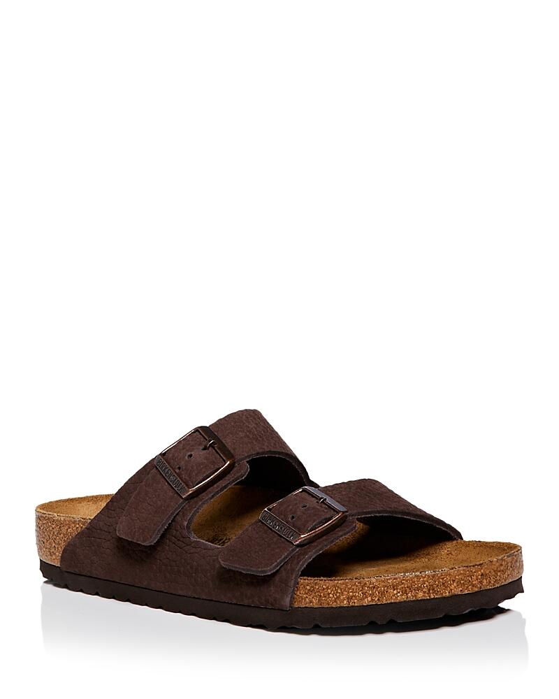 Birkenstock Men's Arizona Slide Sandals in Dark Brown Cover