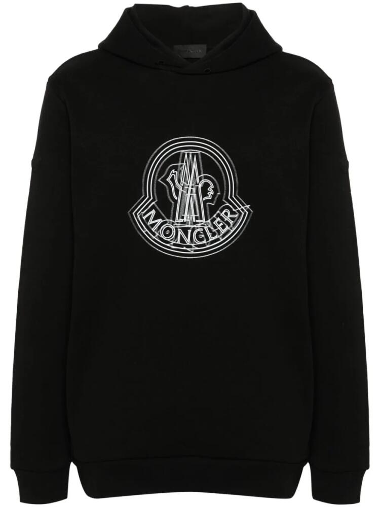 Moncler logo-print hoodie - Black Cover