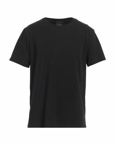 Peuterey Man T-shirt Black Cotton, Elastane Cover