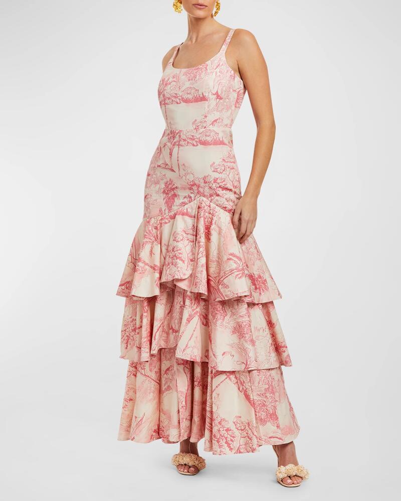 Mestiza New York Marseilles Tiered Ruffle Convertible Gown Cover