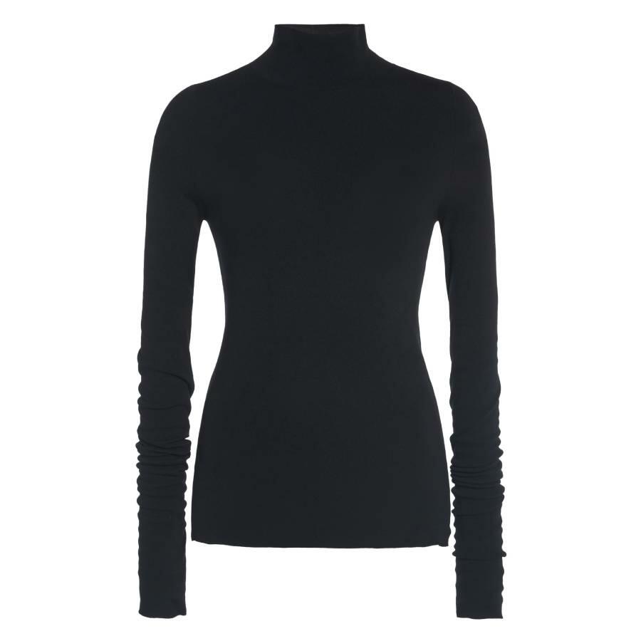 Balenciaga Black Fitted Turtleneck Sweater Cover