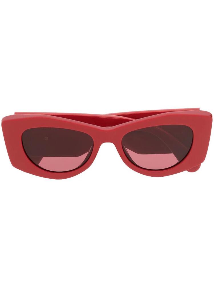 Lanvin Curb logo-plaque sunglasses - Red Cover