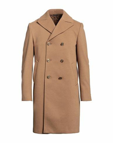 Grey Daniele Alessandrini Man Coat Camel Polyester Cover