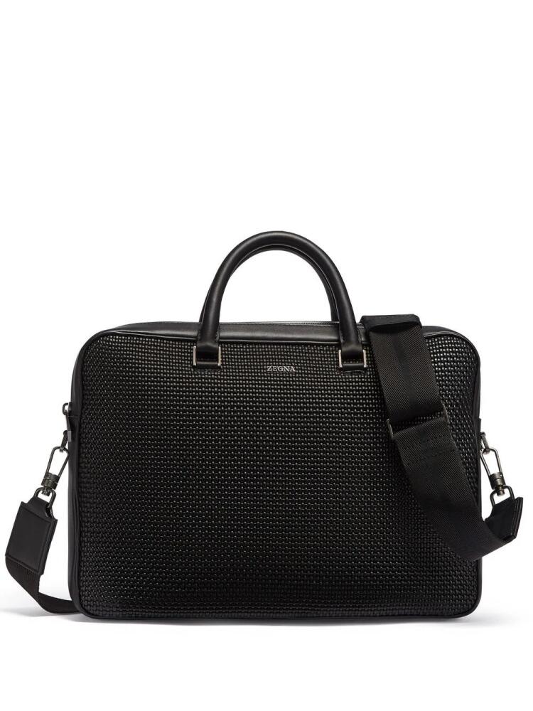 Zegna Pelletessuta Edgy business bag - Black Cover