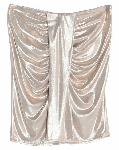 Simona Corsellini Woman Mini skirt Platinum Viscose Cover