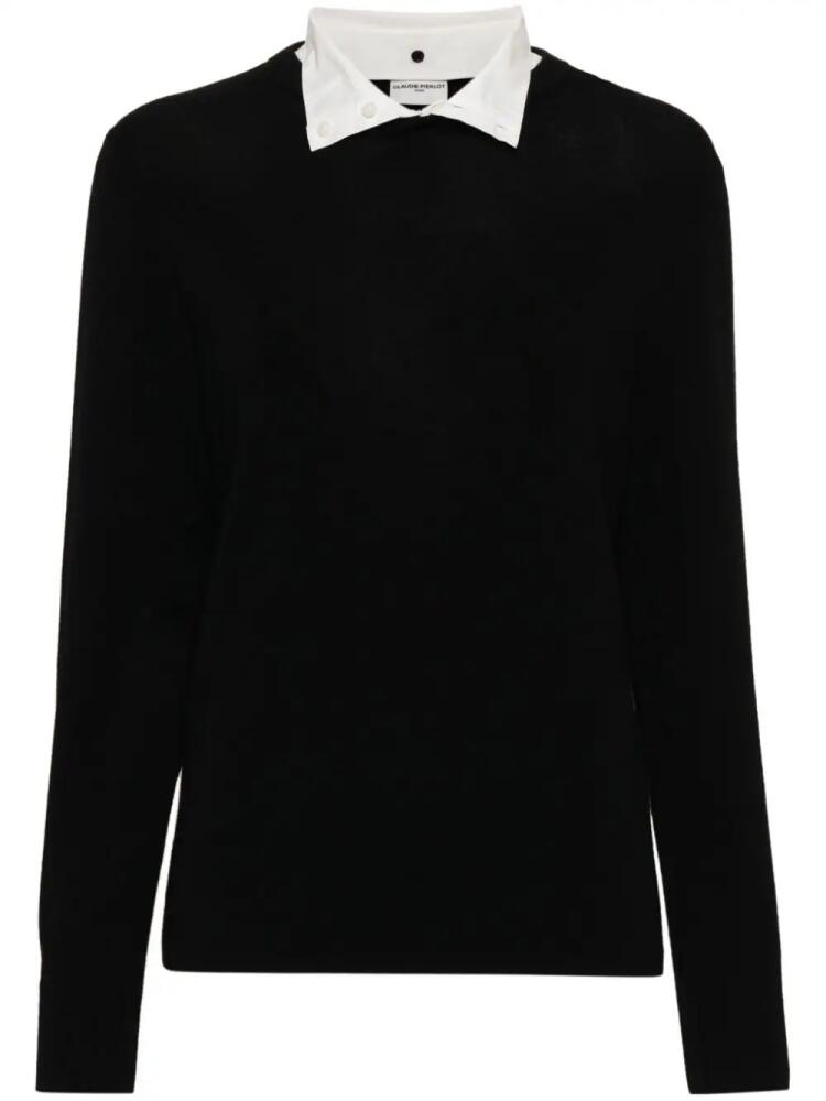 Claudie Pierlot detachable-collar jumper - Black Cover