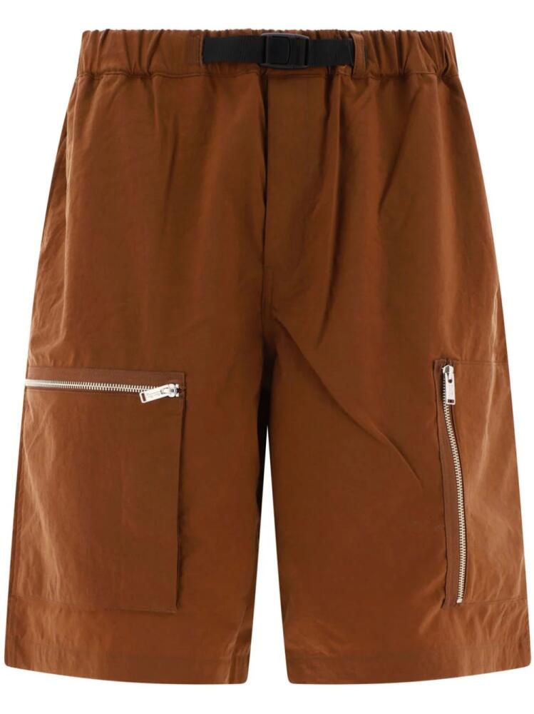 Undercover elasticated zip shorts - Brown Cover