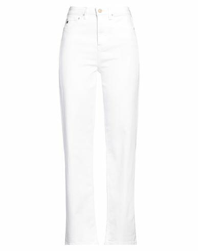 Ag Jeans Woman Pants White Cotton, Elastane Cover