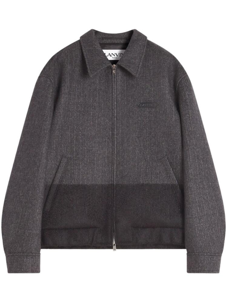 Lanvin two-tone bomber jacket - Grey Cover