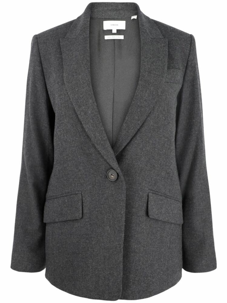 Vince mélange-effect single-breasted blazer - Grey Cover