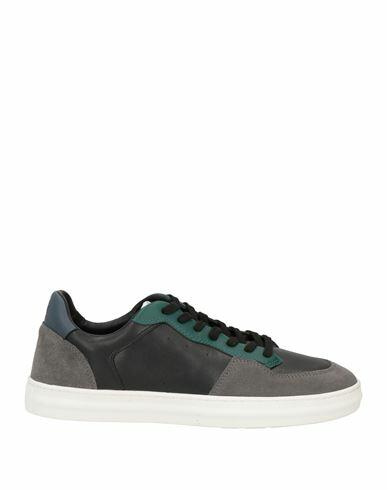 Ted Baker Man Sneakers Black Leather Cover