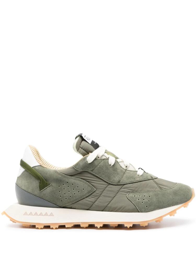 RUN OF Boscom panelled sneakers - Green Cover