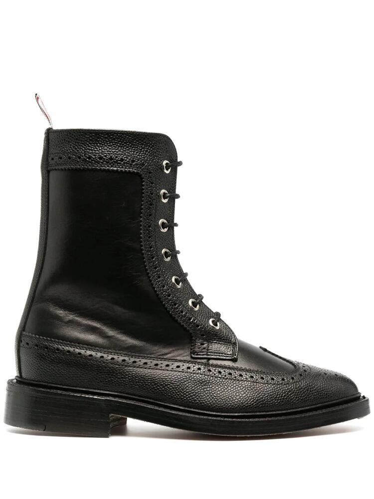 Thom Browne brogue-detail ankle boots - Black Cover