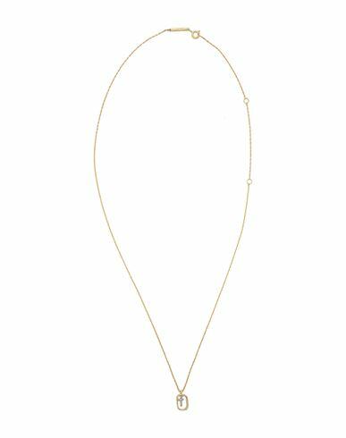 P D Paola Mini Letter T Necklace Woman Necklace Gold 925/1000 Silver, Zirconia Cover