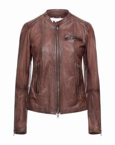 Sword 6.6.44 Woman Jacket Brown Lambskin Cover