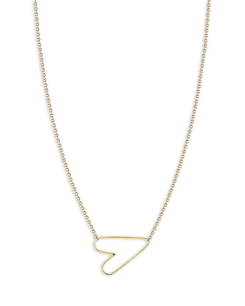 Zoe Chicco Classic Hammered Heart Necklace in 14K Yellow Gold, 14 Cover