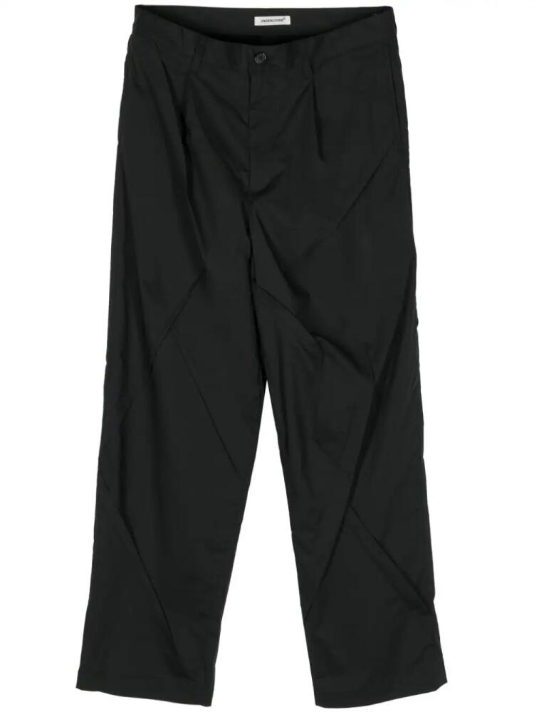 Undercover seamed straight-leg trousers - Black Cover