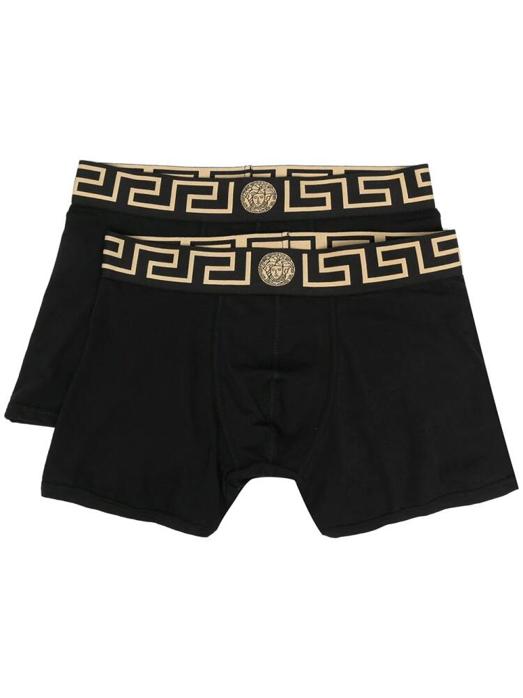 Versace Greca Border boxer briefs (pack of two) - Black Cover