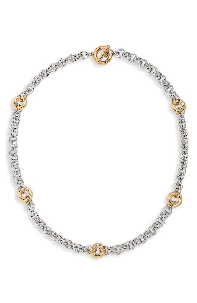 Laura Lombardi Fillia Two-Tone Station Necklace in Two Tone Cover