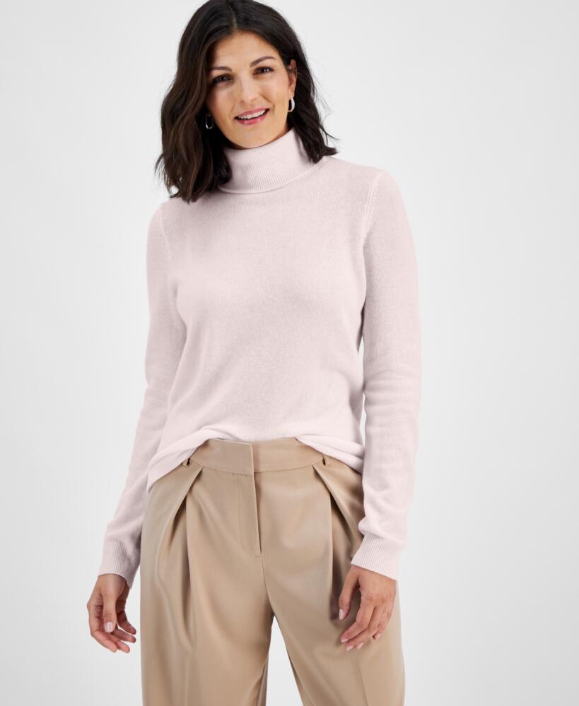 Charter Club 100% Cashmere Women's Turtleneck Sweater, Regular & Petites, Created for Macy's - Delicacy Cover