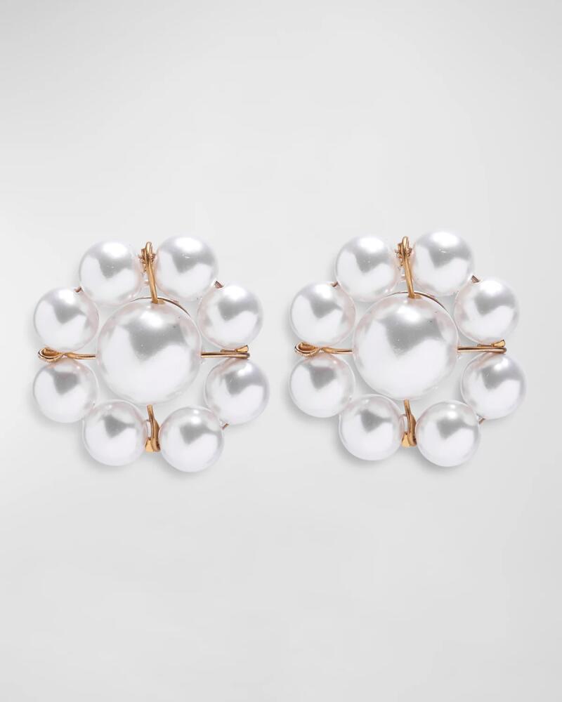 Carolina Herrera Pearly Flower Earrings Cover