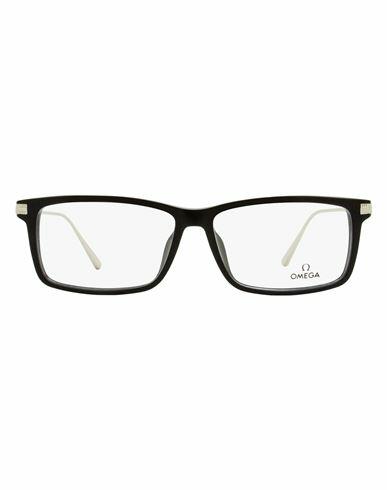 Omega Omega Rectangular Om5014 Eyeglasses Man Eyeglass frame Black Acetate, Metal Cover