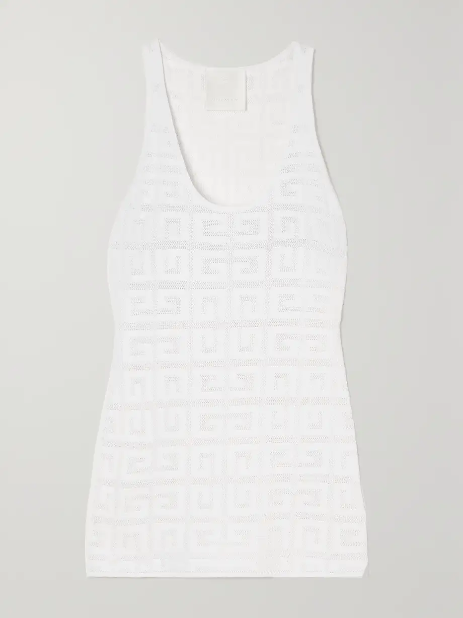 Givenchy - Jacquard-knit Tank - White Cover