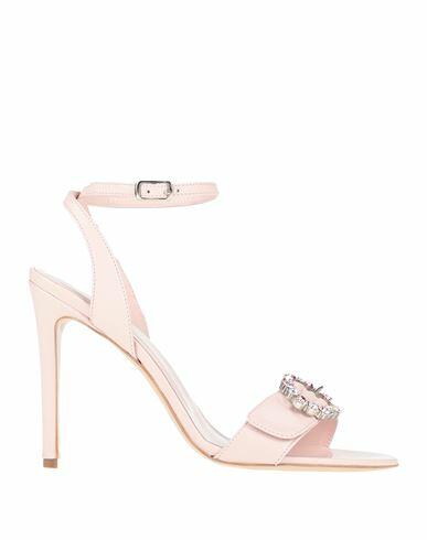 Rebel Queen Woman Sandals Pink Soft Leather Cover