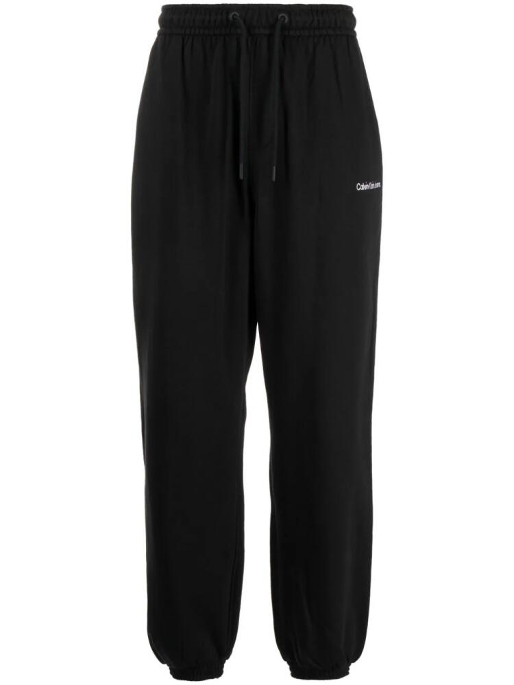 Calvin Klein Institutional logo-embroidered track pants - Black Cover