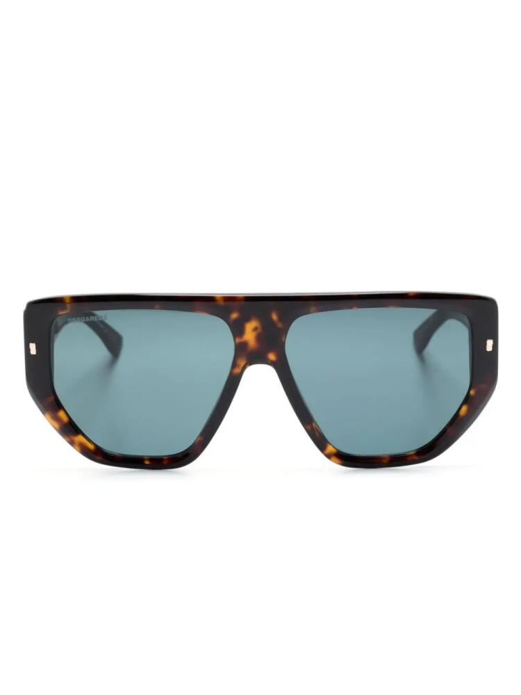 DSQUARED2 EYEWEAR Hype tortoiseshell pilot-frame sunglasses - Brown Cover