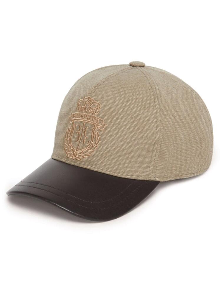 Billionaire logo-embroidered baseball cap - Brown Cover