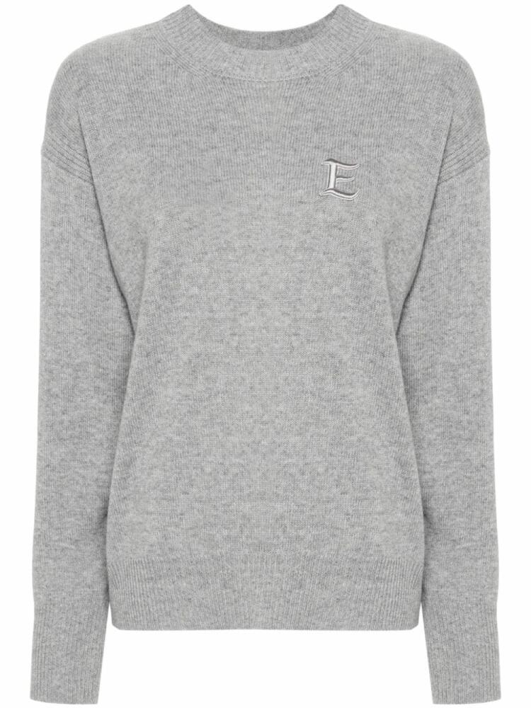 ERMANNO FIRENZE logo-patch sweater - Grey Cover