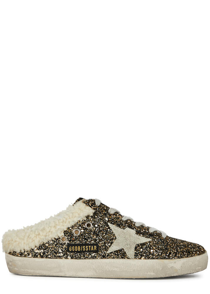 Golden Goose Super-Star Sabot Glittered Slip-on Sneakers - Gold Cover