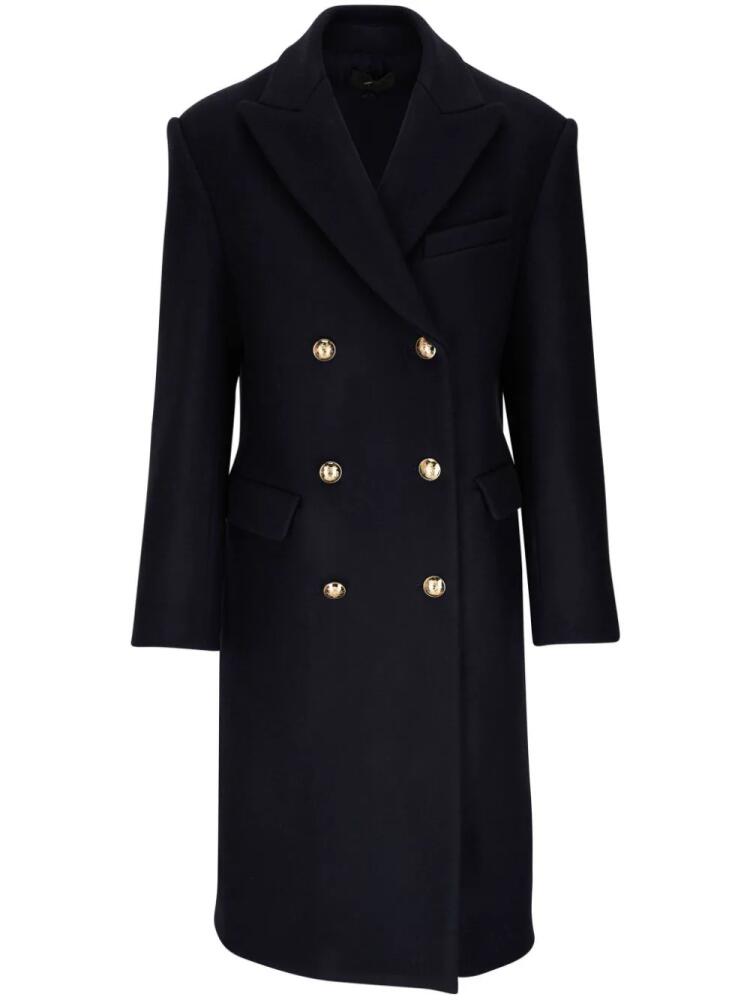 Nili Lotan Gaultier double-breasted virgin wool coat - Blue Cover