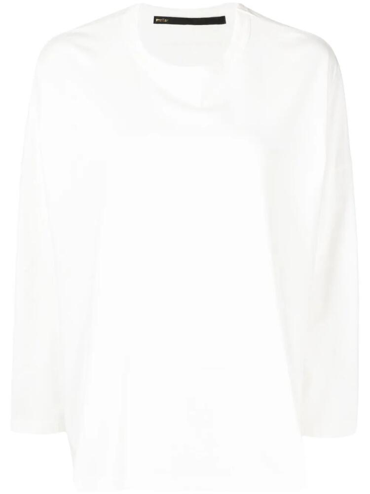 Muller Of Yoshiokubo drop-shoulder cotton sweatshirt - White Cover