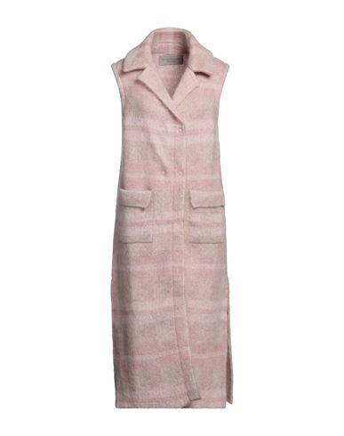 D. exterior Woman Coat Pink Alpaca wool, Mohair wool, Polyamide Cover