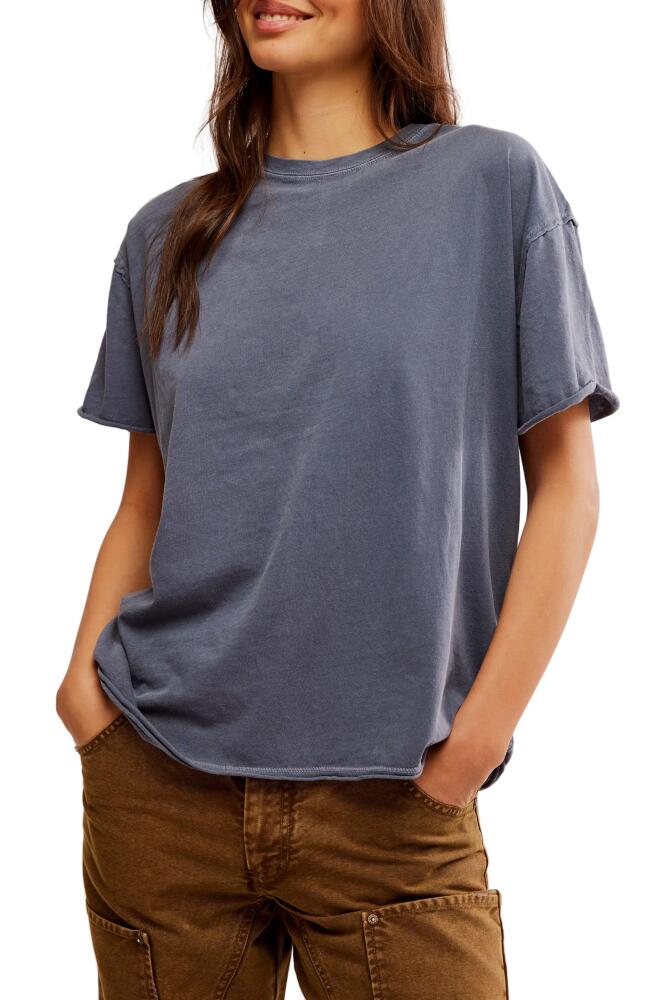 Free People Nina Crewneck Cotton T-Shirt in Big Dipper Cover